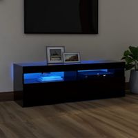 Tv-meubel met LED-verlichting 120x35x40 cm zwart - thumbnail