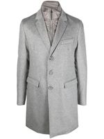 Herno manteau en cachemire à simple boutonnage - Gris