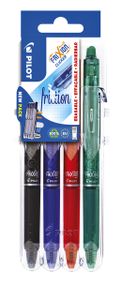 Rollerpen Pilot Frixion Set2Go Clicker 0.35mm set ÃƒÆ' 4 stuks basis ass