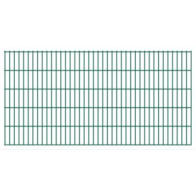 vidaXL Dubbelstaafmatten 2,008x1,03 m 6 m (totale lengte) groen vidaXL Dubbelstaafmatten 2,008x1,03 m 6 m (totale lengte) groen