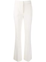 Genny pantalon évasé à taille haute - Blanc