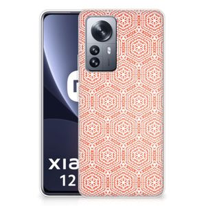 Xiaomi 12 Pro TPU bumper Pattern Orange