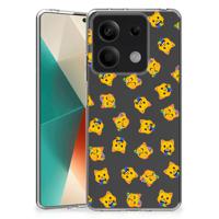 TPU bumper voor Xiaomi Redmi Note 13 5G Katten Emojis