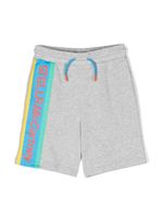 Stella McCartney Kids short de sport à logo imprimé - Gris