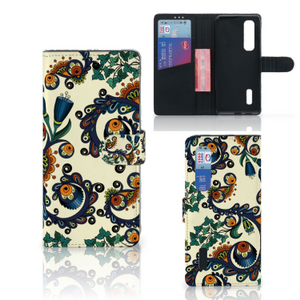 Wallet Case OPPO Find X2 Pro Barok Flower