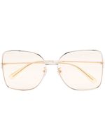 Gucci Eyewear lunettes de soleil à monture oversize - Or