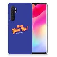 Xiaomi Mi Note 10 Lite Siliconen hoesje met naam Never Give Up - thumbnail