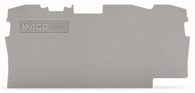 WAGO 2004-1391 Afsluit- en scheidingsplaat Grijs 100 stuk(s)