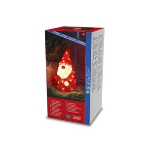 Konstsmide 6243-103 Acryl figuur Energielabel: G (A - G) Kerstman Warmwit LED Rood, Wit