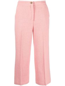 LIU JO pantalon court à coupe évasée - Rose