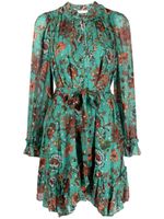 Ulla Johnson robe courte Anais à fleurs - Vert - thumbnail