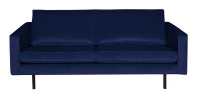 BePureHome Bank 2,5-zits 'Rodeo' Velvet, kleur Donkerblauw
