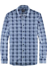 OLYMP Casual Modern Fit Overhemd blauw, Motief