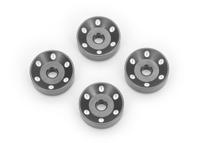 Traxxas - Wheel washers, machined aluminum, gray (4) (TRX-10257-GRAY) - thumbnail