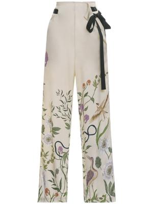 Agua By Agua Bendita Broek met wijde pijpen - Wit