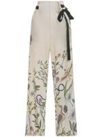 Agua By Agua Bendita Broek met wijde pijpen - Wit