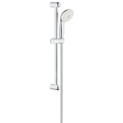 GROHE New Tempesta glijstangset met handdouche met 3 straalsoorten 9.5L/min. 60cm met doucheslang 175cm chroom/wit 27644001 GROHE New Tempesta glijstangset met handdouche met 3 straalsoorten 9.5L/min. 60cm met doucheslang 175cm chroom/wit 27644001