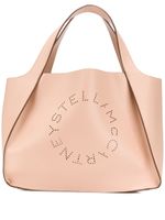 Stella McCartney sac cabas à logo perforé - Tons neutres