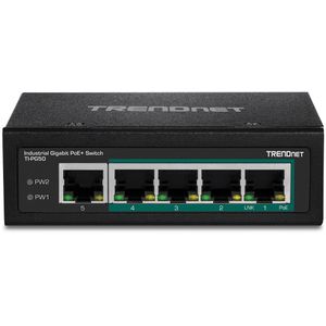 Trendnet TI-PG50 netwerk-switch Unmanaged Gigabit Ethernet (10/100/1000) Power over Ethernet (PoE) Zwart