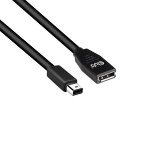 club3D CAC-1121 DisplayPort-kabel Mini-displayport / DisplayPort Adapterkabel Mini DisplayPort-stekker, DisplayPort-bus 1.00 m Zwart