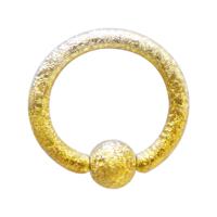 Gekleurde Ball Closure Ring Chirurgisch staal 316L Piercingringen - thumbnail