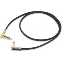 RockBoard Gold Series Flat Patch Cable zwart 80 cm - thumbnail