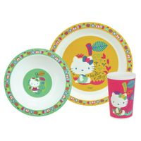 Kinder ontbijt set Hello Kitty 3-delig van kunststof   -