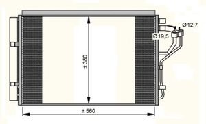 Condensor, airconditioning 35996