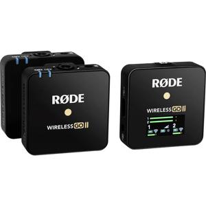 RODE Microphones Wireless GO II Spraakmicrofoon Dasspeld Zendmethode:USB Incl. tas, Incl. windkap, Incl. kabel Microfoon TRS (3.5 mm jackplug) USB