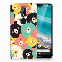 Nokia 7.1 Telefoonhoesje met Naam Bears - thumbnail