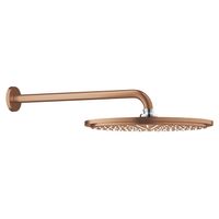 Grohe Regendoucheset Rainshower Cosmopolitan Metal 31 cm met Wandarm Warm Sunset Geborsteld - thumbnail