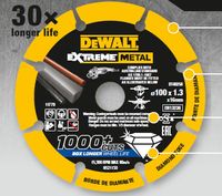 DeWalt DT40252 Extreme Metal Diamantschijf | 125 x 22.23 x 1.3 mm - DT40252-QZ - thumbnail