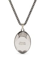 Alexander McQueen collier à pendentif gravé - Argent - thumbnail