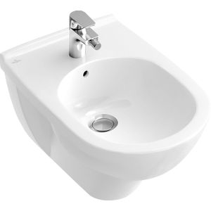 Villeroy & Boch O.novo wandbidet met overloop 1 kraangat wit 54600001