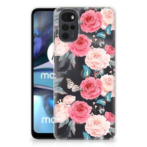 Motorola Moto G22 TPU Case Butterfly Roses