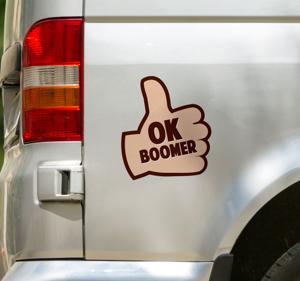 Ok boomer auto sticker