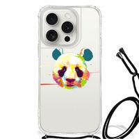 iPhone 15 Pro Stevig Bumper Hoesje Panda Color