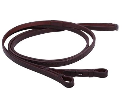 QHP Teugel leder met eenzijdig anti-slip QHP Teugel leder met eenzijdig anti-slip