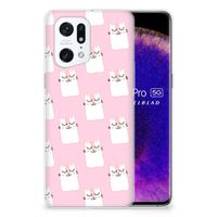 OPPO Find X5 Pro TPU Hoesje Sleeping Cats - thumbnail