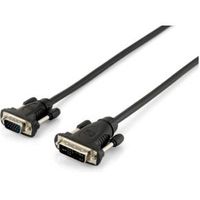 Equip 118943 video kabel adapter 1,8 m DVI-A VGA (D-Sub) Zwart - thumbnail