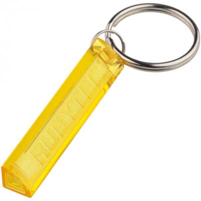 Rubytec sleutelhanger Firefly 1 x 5 cm ABS 5 gram geel