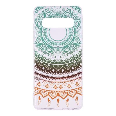 Shop4 - Samsung Galaxy S10e Hoesje - Zachte Back Case Gekleurde Mandala