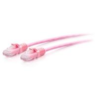 C2G 1,5 m CAT6A ultra flexibele ethernetkabel, ideaal voor router, modem, internet, wifi-box, Xbox, PS5, Smart TV, Sky Q, IP-camera, roze