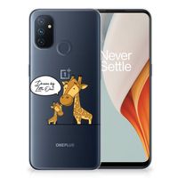 OnePlus Nord N100 Telefoonhoesje met Naam Giraffe