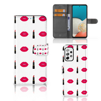 Samsung Galaxy A73 5G Telefoon Hoesje Lipstick Kiss - thumbnail