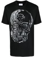 Philipp Plein t-shirt à imprimé tête de mort - Noir - thumbnail