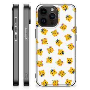 Back Case voor iPhone 15 Pro Max Katten Emojis