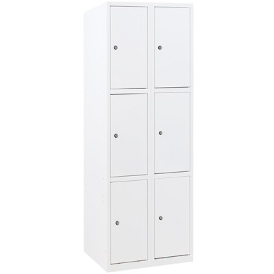 Metalen Locker met 6 vakken - smal model (Capsa) Metalen Locker met 6 vakken - smal model (Capsa)