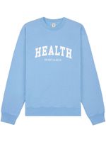 Sporty & Rich Health cotton sweatshirt - Bleu