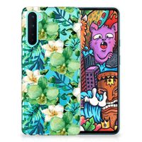 OnePlus Nord TPU Case Orchidee Groen - thumbnail